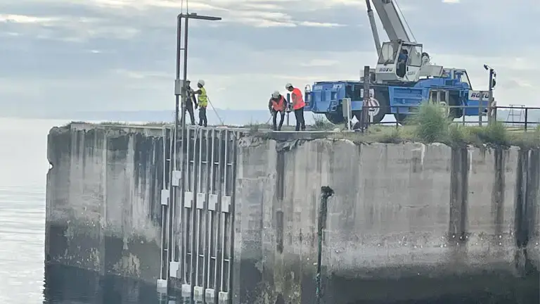 Testing Krystaline Concrete at Port of Gijon